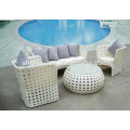 Wicker furniture garden sofa sets backyard wicker sofa